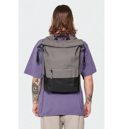 Рюкзак унісекс Rains Rolltop Mesh Mini W3 Grey 13350