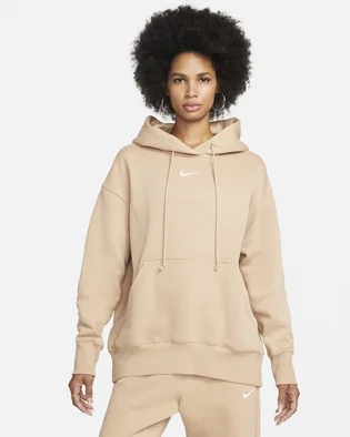 Худи женское Nike W Nsw Style Flc Po Hoodie Os Beige Dq5860-200