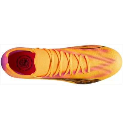 Бутсы унисекс Puma Ultra Match Fg/Ag Yellow/Pink 107754-03