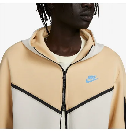Толстовка чоловіча Nike Sportswear Tech Fleece Full Zip Hoodiee Beige/White DV0537-252