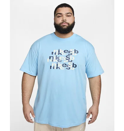 Футболка унисекс Nike Sb Tee Oc Repeat Brd Light Blue FV3494-407
