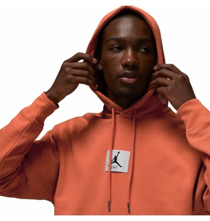 Худи мужское Air Jordan Brand Flight Fleece Hoodie Orange DQ7338-812