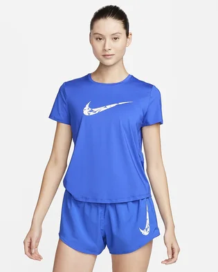 Футболка женская Nike Dri-Fit One Swoosh Blue FN2618-405