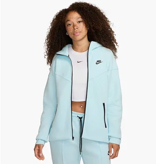 Толстовка женская Nike Sportswear Tech Fleece Windrunner Full-Zip Hoodie Light Blue FB8338-474