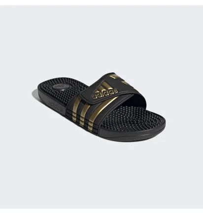 Тапочки унисекс Adidas Adissage Slides Black/Yellow Eg6517