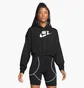 Худи женское Nike Sportswear Club Fleece WomenS Oversized Crop Graphic Hoodie Black DQ5850-010