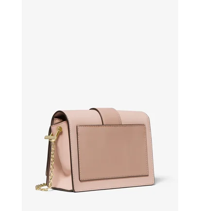 Сумка жіноча Michael Kors Hayden Medium Studded Two-Tone Saffiano Leather Messenger Bag Beige 30S0G0YM8T-SFTPINK-FAWN-47073