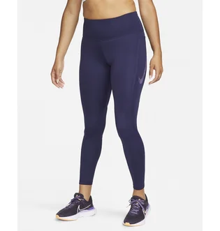 Леггинсы женские Nike Fast WomenS Mid-Rise 7/8 Graphic Leggings With Pockets Violet FB4656-555