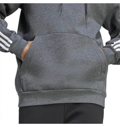 Худи мужское Adidas Essentials 3-Stripes Grey IJ6475