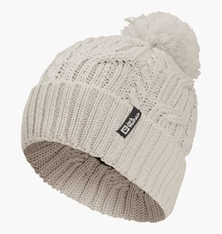 Шапка унисекс JACK WOLFSKIN Pompom Grey 1905092A-0056