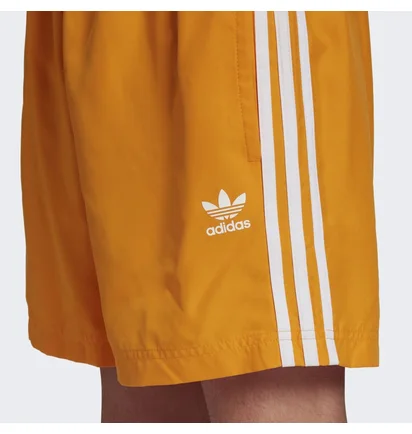 Шорты мужские Adidas Adicolor Classics 3-Stripes Swim Shorts Orange Hf2118