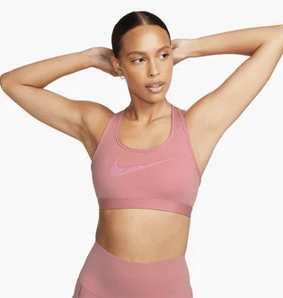 Топ жіночий Nike Swoosh Medium Support Pink FB4124-618