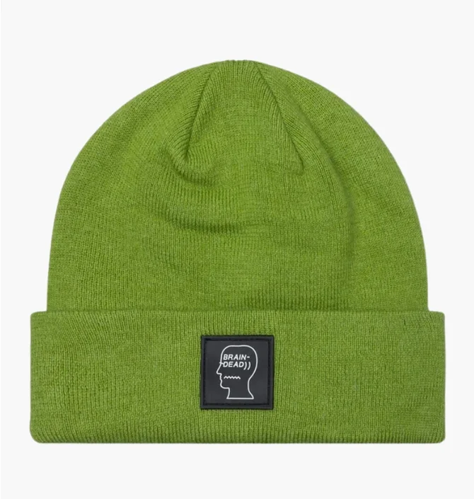 Шапка унисекс Brain Dead Logo Head Grey F22H04001918-MOSS