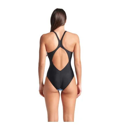 Купальник женский Arena Blue Flowers Swimsuit V Back Blue 009027-850