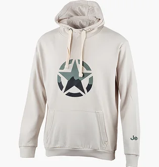 Худі чоловіче Jeep Hooded Sweatshirt Star Beige O102568-J863
