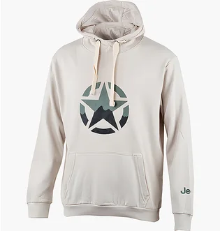 Худі чоловіче Jeep Hooded Sweatshirt Star Beige O102568-J863