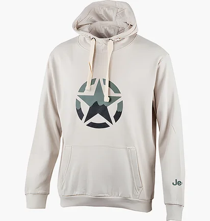 Худи мужское Jeep Hooded Sweatshirt Star Beige O102568-J863