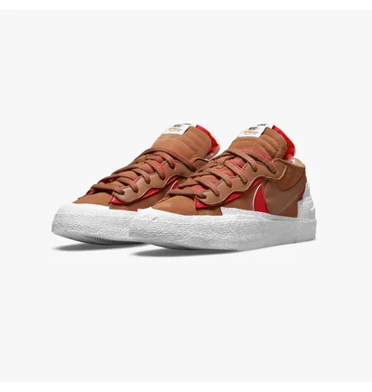 Кроссовки мужские Nike BLAZER LOW / SACAI Brown DD1877-200