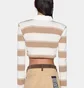Поло жіноче Ksubi Academy Ls Polo Shirt Tan Stripe Beige WSP26FT012