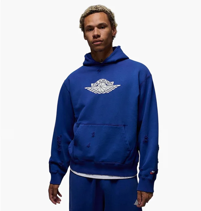 Худи мужское Air Jordan Rare Air Fleece Pullover Hoodie Blue/White IB3003-485