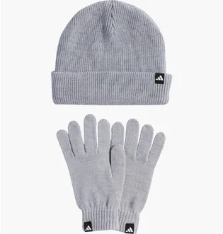 Набор: шапка, перчатки Adidas Sportswear Grey KB7340