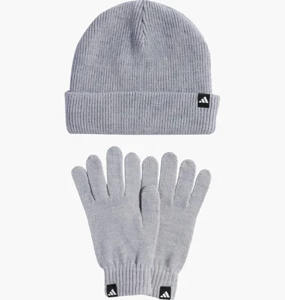 Набор: шапка, перчатки Adidas Sportswear Grey KB7340