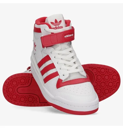 Кросівки чоловічі Adidas Forum Mid White/Red GY5819