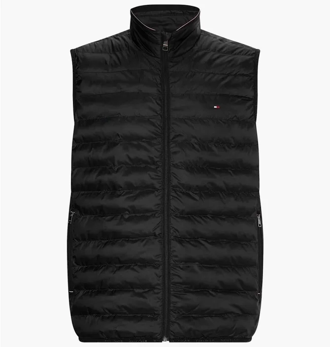 Жилетка мужская Tommy Hilfiger Regular Fit Quilted Vestzip Black MW0MW18762-BDS