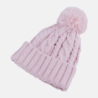 Шапка женская New Balance Lux Knit Pom Pink LAH23118PIE