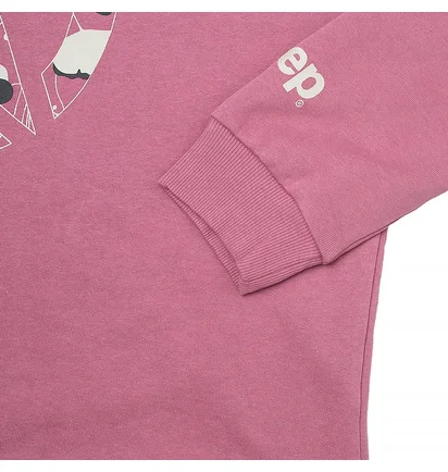 Худи женское Jeep Hooded Cropped Sweatshirt Star Botanical Print Pink O102607-P490