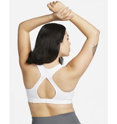 Топ женский Nike Womens High-Support Non-Padded Adjustable Sports Bra White Dd0428-100