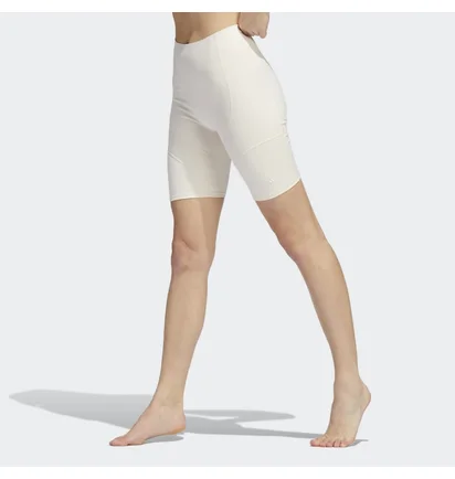 Шорти жіночі Adidas Yoga 4 Elements Studio Pocket Bike Short White Hd4483
