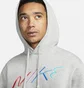 Худи мужское Nike Club Fleece MenS Brushed-Back Graphic Hoodie Grey FB7488-063