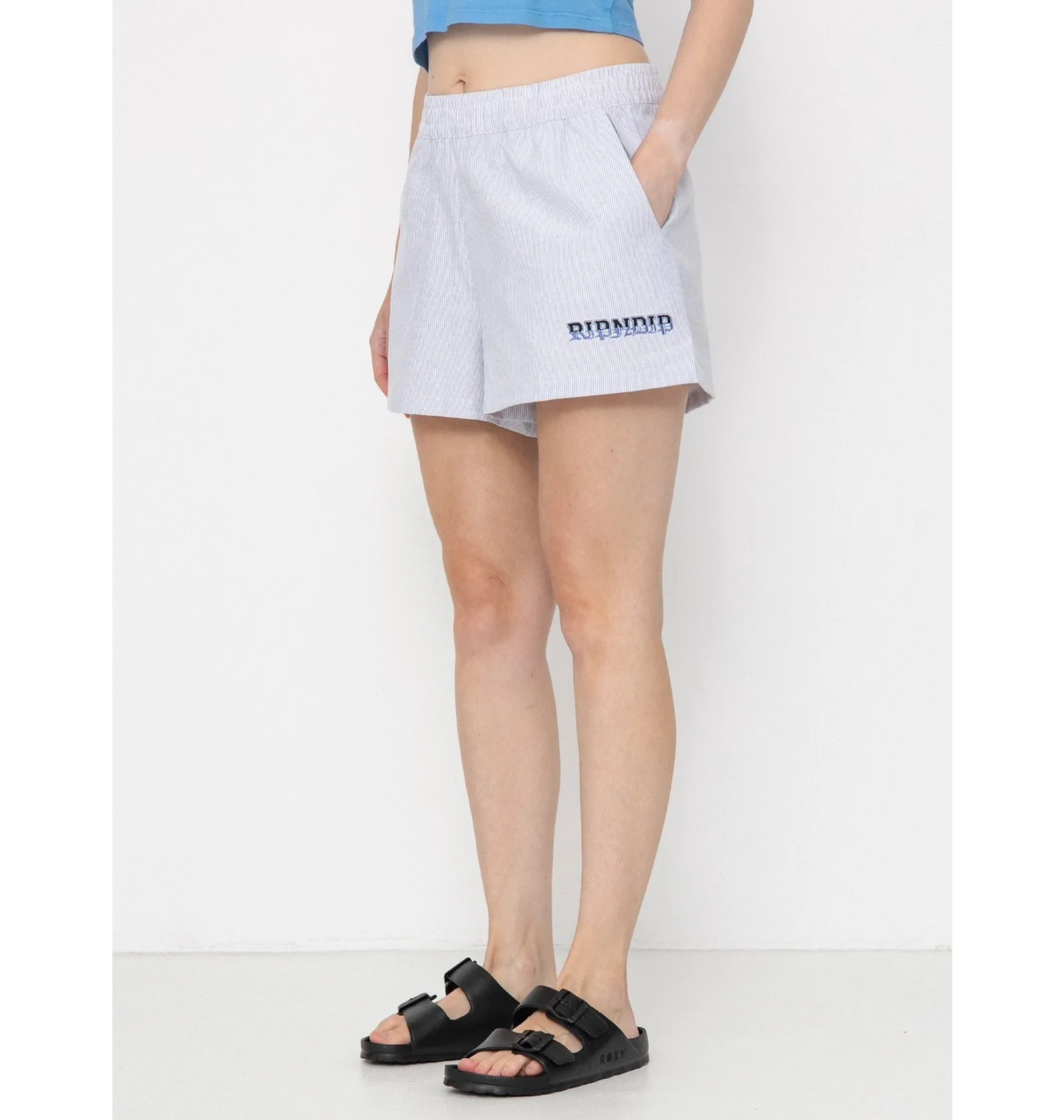 ᐉ Шорты женские RipNDip Rich Spirit Linen Light Blue RNDSUM25WO4