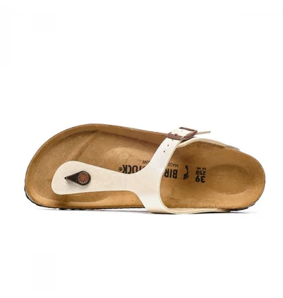 Тапочки жіночі Birkenstock Gizeh Bf Graceful Pearl Metallic 943873