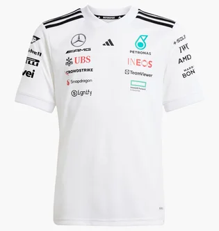 Футболка детская Adidas Mercedes - Amg Petronas Formula One Team Driver Kids Performance White JX5803
