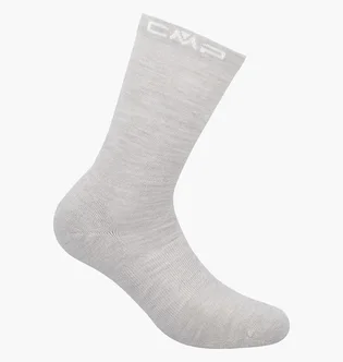 Шкарпетки жіночі CMP Hiking Wool Sock Mid White (1 пара) 3I87176-A280
