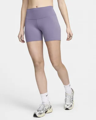 Шорты женские Nike One High-Waisted 5 Biker Shorts Violet FN3211-509