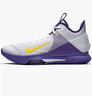 Кросівки чоловічі Nike Lebron Witness 4 White/Voltage Purple/Pure Platinum/Metallic Gold BV7427-100