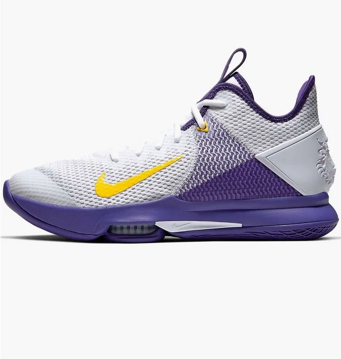 Кросівки чоловічі Nike Lebron Witness 4 White/Voltage Purple/Pure Platinum/Metallic Gold BV7427-100