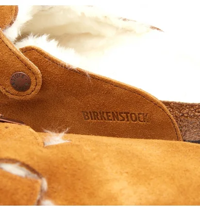 Сандали мужские Birkenstock Boston Fur Brown 1001140