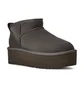 Угги женские UGG Classic Ultra Mini Platform Grey 1135092-CHRC