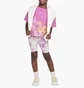 Спортивный костюм детский Nike Flow-Ral Aop Bike Short Se Pink/White 36M848-P23