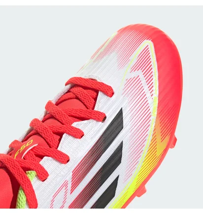 Бутсы детские Adidas F50 League Mg White/Red IE3747