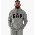 Толстовка чоловіча Gap Logo Zip Hoodie Grey 218871731