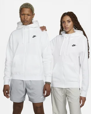 Худи мужское Nike Nsw Club Hoodie Fz White BV2645-100
