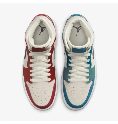 Кросівки жіночі Nike Jordan 1 Mid Anti-Gravity Machines (W) Blue/Red Dm9601-200
