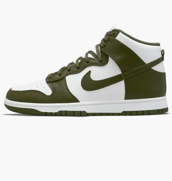 Кросівки чоловічі Nike Dunk High Retro Cargo White/Olive Dd1399-107