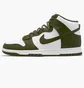 Кросівки чоловічі Nike Dunk High Retro Cargo White/Olive Dd1399-107