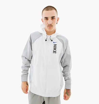 Худі чоловіче Nike M Nsw Hybrid Ltwt Wr White/Grey FB1627-100